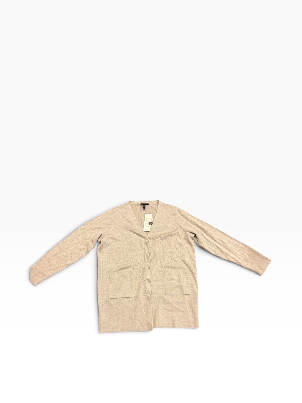 Eileen Fisher womens Cardigan in Light gray